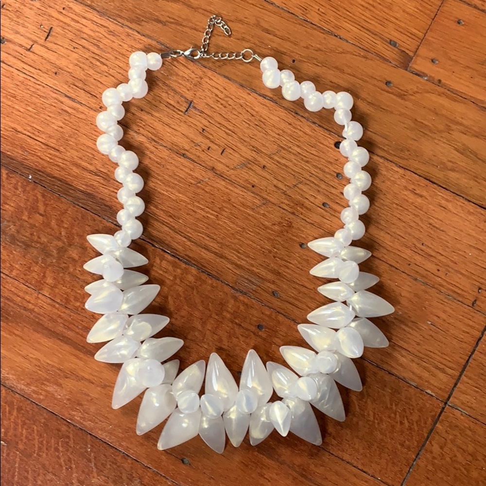 Ivory plastic necklace